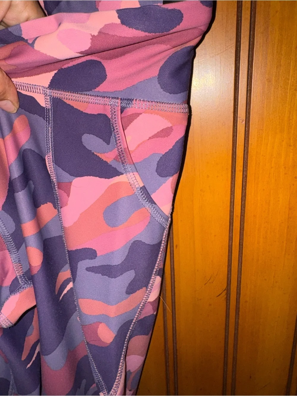 Old Navy Pink and Purple Camo Girls' Performance Leggings